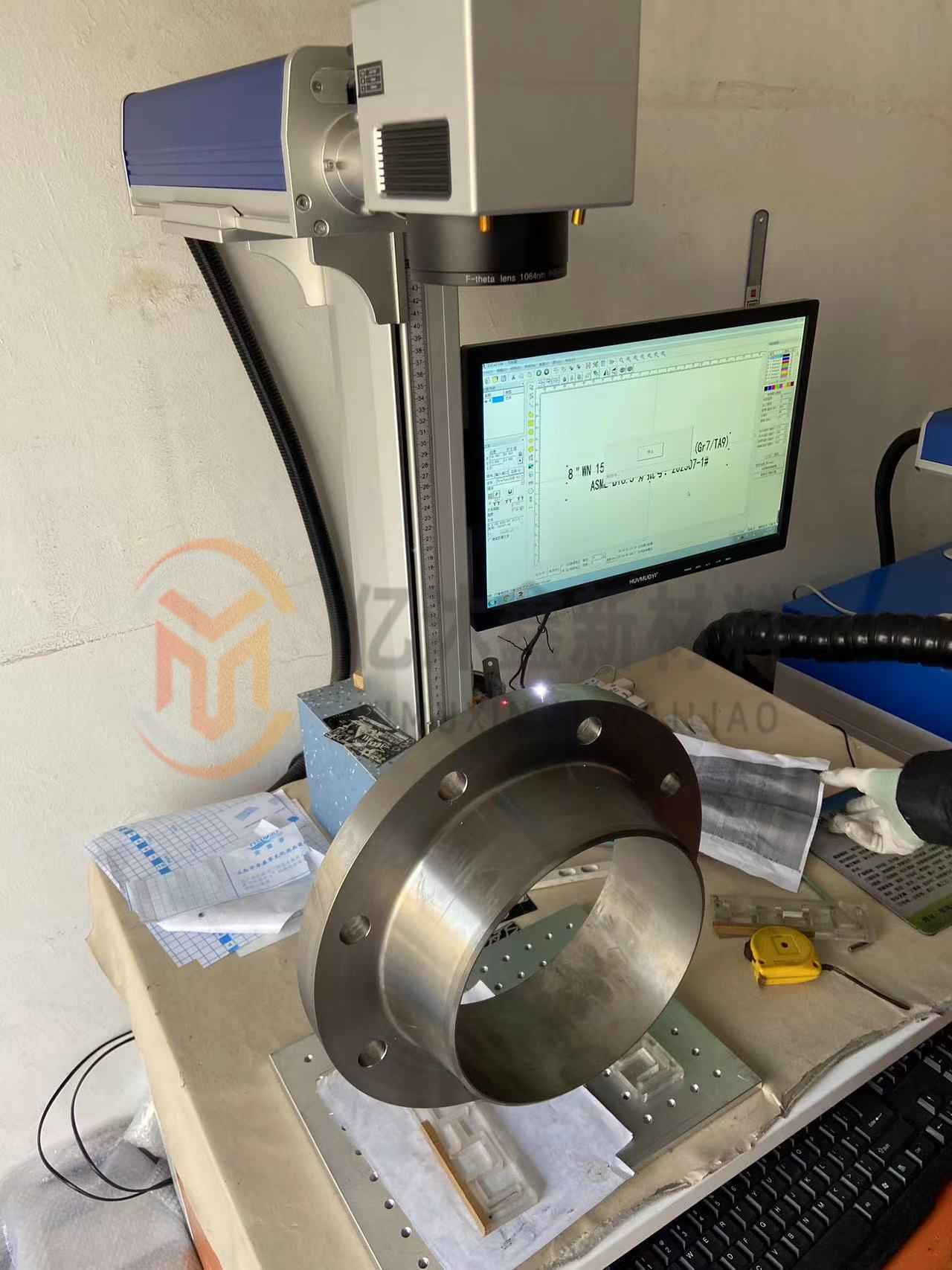 TA9高徑法蘭打標